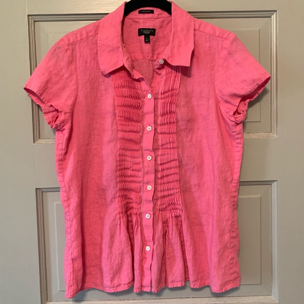 Talbots Linen Blouse